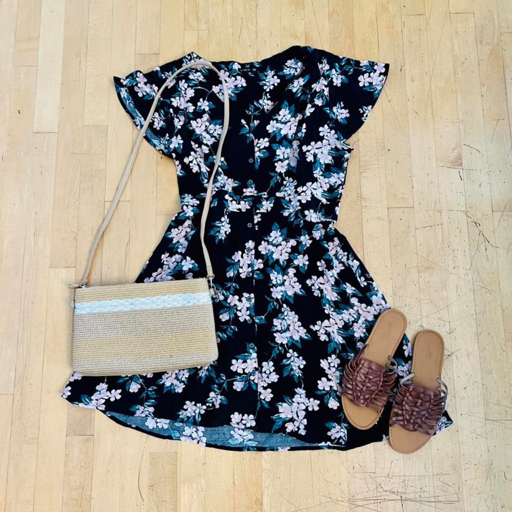 Cotton on floral flowery sundress printed dress